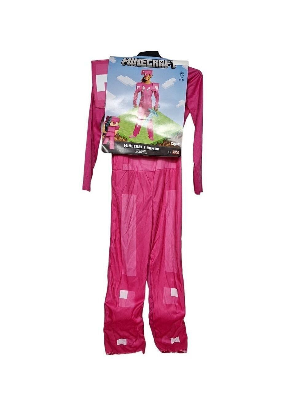 Disguise Minecraft Armor Pink Child Medium
